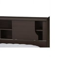 thumbnail image 5 of Baxton Studio Larsine Modern and Contemporary Brown Finished Queen Size Platform Storage Bed, 5 of 6