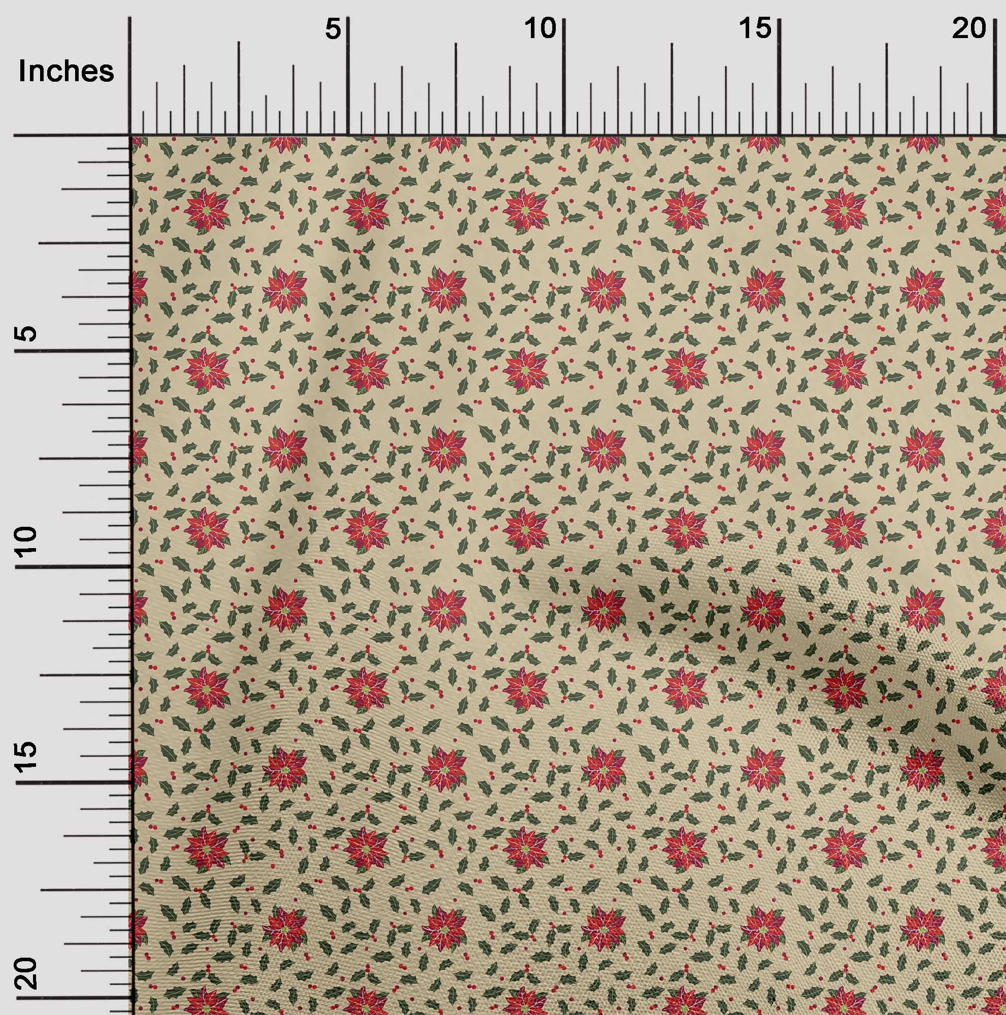 oneOone Cotton Poplin Twill Light Brown Fabric Christmas Sewing Craft Projects Fabric Prints By Yard 56 Inch Wide