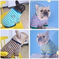 thumbnail image 2 of Suéter de camiseta a rayas de pelea de perros franceses de primavera, otoño e invierno con perro tigre, ropa para perros medianos y pequeños, 2 of 5