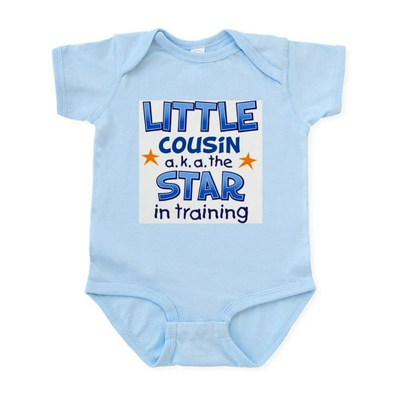 CafePress - Little Cousin Star (Blue) Infant Bodysuit - Baby Light Bodysuit, Size Newborn - 24 Months