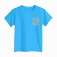 thumbnail image 6 of kpoplk Girls Graphic Short Sleeve T Shirts Kids Summer Oversized Tops Casual Crewneck Tees 5-14 Years(Sky Blue,13-14 Y), 6 of 6