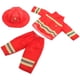 thumbnail image 2 of 1 juego de disfraz de bombero: muñecas de niña y muñecas de verano de 43 cm. Conjunto de disfraz de bombero con sombrero y accesorios para juegos de rol, fiesta de Halloween., 2 of 7