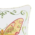 thumbnail image 2 of Pink Butterfly Applique Throw Pillow, 18" x 18", 2 of 4
