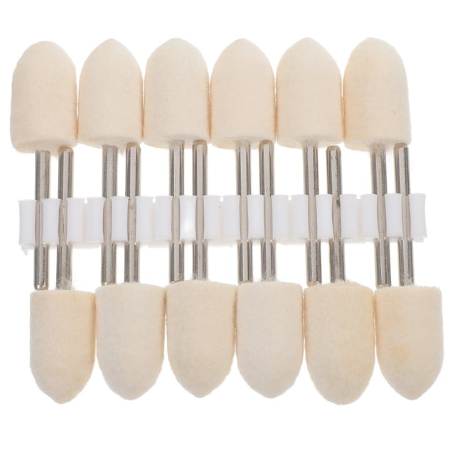 12 muelas abrasivas de lana de 12 mm para pulir joyas