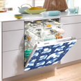 thumbnail image 5 of Dailycode Dishwasher Magnet Cover Magnetic Fridge Door Cover Home Kitchen Decor, White Winter Polar Bears, 23"x 26", 5 of 6
