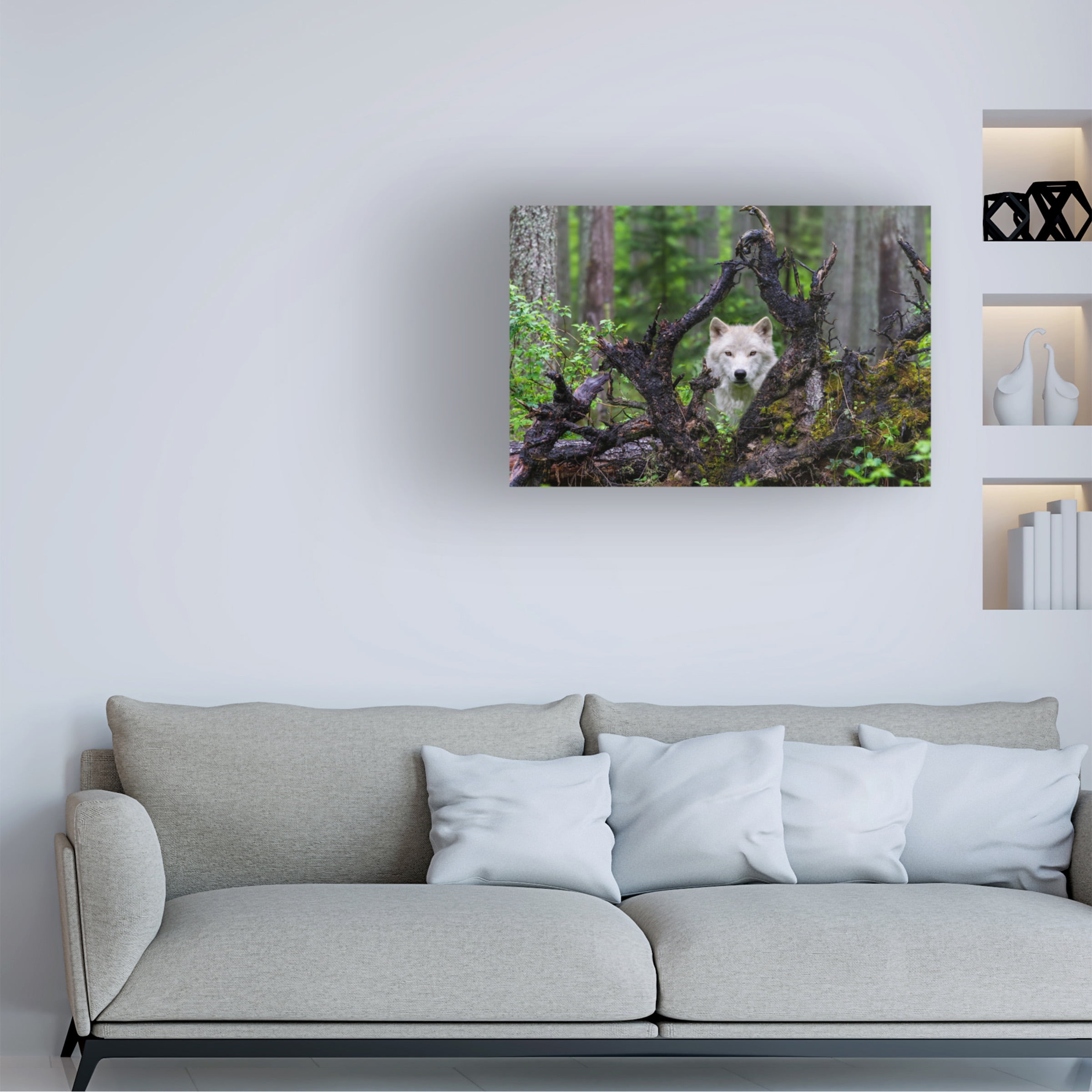 Mike Centioli 'Wolf' Canvas Art
