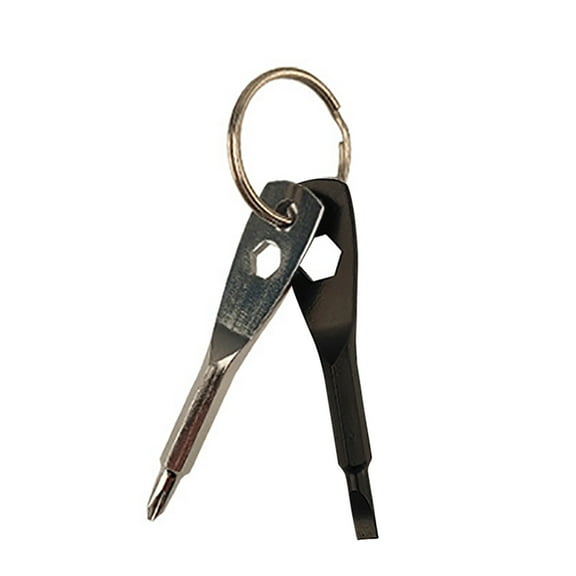 Stocking Stuffers for Men Adults, Christmas Gifts 4-in-1 Keychain Screwdriver Set, Multi-functional Cool Gadgets Tools with Phillips and Slotted on Anniversary Birthday, 1 Set