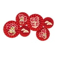 thumbnail image 1 of 6 flores de abanico para decoración de mesa de papel de seda para bodas, fiestas de Año Nuevo Lucky Tiger Año Nuevo Lunar, 1 of 6
