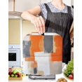 thumbnail image 2 of Burnt Orange Gray Stand Mixer Dust Cover with Storage Pocket & Handles,Modern Abstract Oil Painted Geometric Fits All Tilt Head & Bowl Lift Kitchen Appliance Cover Organizer Bag Accessories,6-8 Quart, 2 of 6