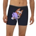 thumbnail image 2 of Lsque Bluey Pattern Men's Performance Stretch Underwear, Athletic Long Leg Briefs，Moisture-Wicking-XX-Large, 2 of 6