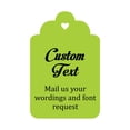thumbnail image 1 of 100 PCS Custom Made Hang Tags Personalized Wedding Favor Thank You Gift Tags, 1 of 1