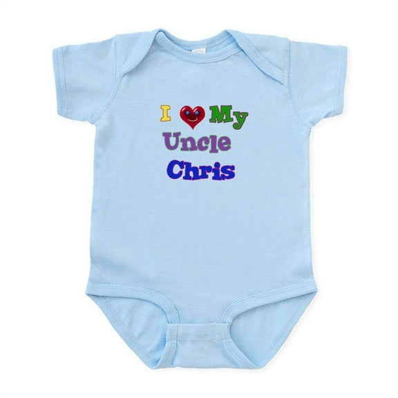 CafePress - I LOVE MY UNCLE CHRIS Infant Bodysuit - Baby Light Bodysuit, Size Newborn - 24 Months