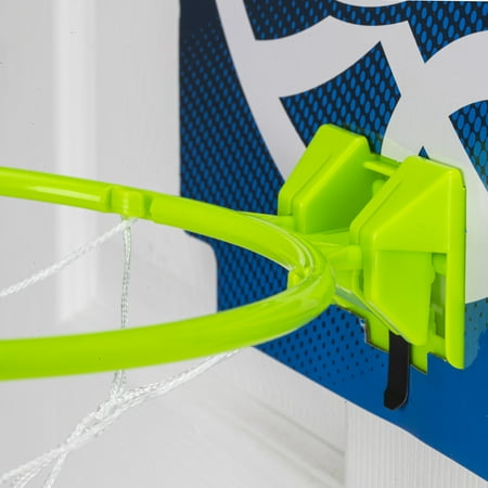 NERF Mini Over the Door Basketball Hoop - Nerfoop Indoor Basketball Hoop for Kids - Toy Door Basketball Hoop   Mini NERF Foam Basketball Game Set - Perfect for Bedroom Indoor Basketball - Green