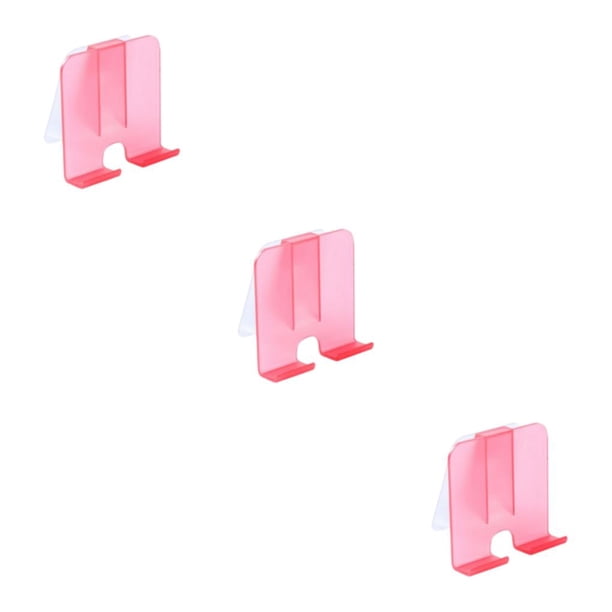 Monstrate Soporte para teléfono Estante de baño Soporte perezoso Mano de obra fina Tamaño compacto Soporte para teléfonos autoadhesivo de Type1 NO1