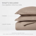 thumbnail image 4 of Comfort Canopy - Ultra Soft & Breathable - Duvet Cover Set with Shams, Full/Queen, Taupe, 4 of 11
