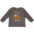 thumbnail image 3 of Inktastic Happy Halloween Kittens in Pumpkin Boys or Girls Long Sleeve Toddler T-Shirt, 3 of 5