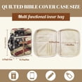 thumbnail image 7 of ZUXONGSY Cross American Flag Print Bible Case for Women Quilted Bible Carrier Lightweight Handbag with Pen Slots Christian Gift for Essentials, 7 of 7