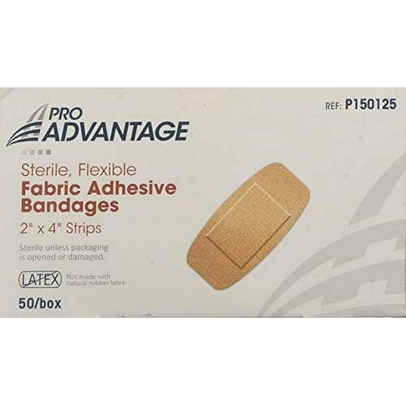 Pro Advantage Band-Aids - Fabric 2"x4" - Box of 50