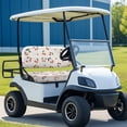 thumbnail image 5 of Pzuqiu Cute Cherry Golf Cart Seat Cover Set - 2-Piece Stretchable Washable Protector | Fits Most 2-Seater Ezgo, Club Car & Yamaha Carts | All-Weather Golf Accessories, 5 of 9