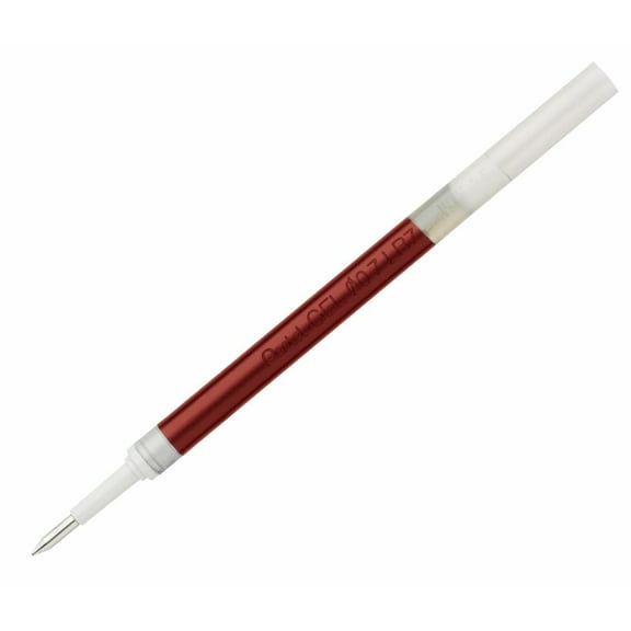 LR7-B Pentel EnerGel Roller Pen Refill, 0.7mm Medium, Red Ink, Pack of 12
