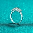 thumbnail image 3 of Total 3 CT Moissanite Diamond Ring for Women Diamond Engagement Rings 925 Sterling Silver Moissanite Ring Womens Anniversary Rings Diamond Wedding Rings Eternity Rings, 3 of 7