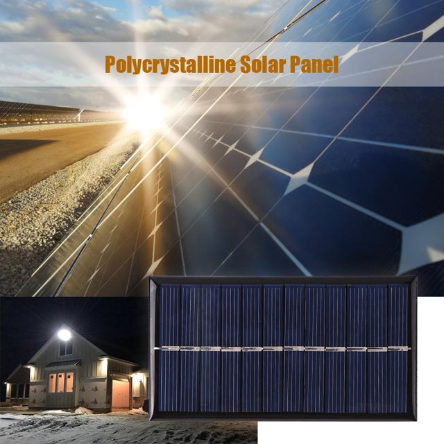 1W 6V Mini Panel Solar DIY Sistema Solar para cargadores de células de banco de energía de teléfono
