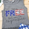 thumbnail image 2 of Dooleck Baby Girl 4th of July Outfit Infant Shirt Tops Shorts American Flag Clothes, 2 of 7