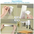 thumbnail image 6 of Deago 12 Inch Stainless Steel Magnetic Knife Bar with Multipurpose Use as Knife Holder, Knife Rack, Knife Strip, Kitchen Utensil Holder, Tool Holder, Home Organizer, 6 of 9