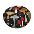 thumbnail image 6 of Uemuo Various Mushrooms Pattern Round Bar Stool Seat Covers Washable Stool Cushion Slipcover Elastic Bar Chair Covers-12 inch, 6 of 7