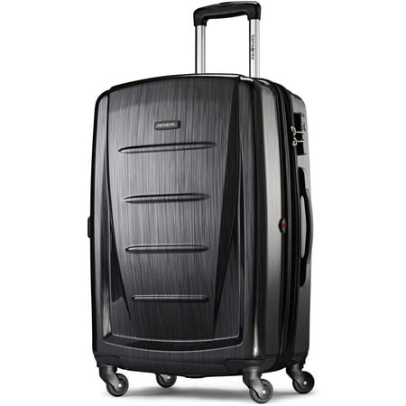 Samsonite Winfield 2 Hardside Expandable Luggage with Spinner Wheels, Brushed Anthracite, Checked-Large 28-Inch