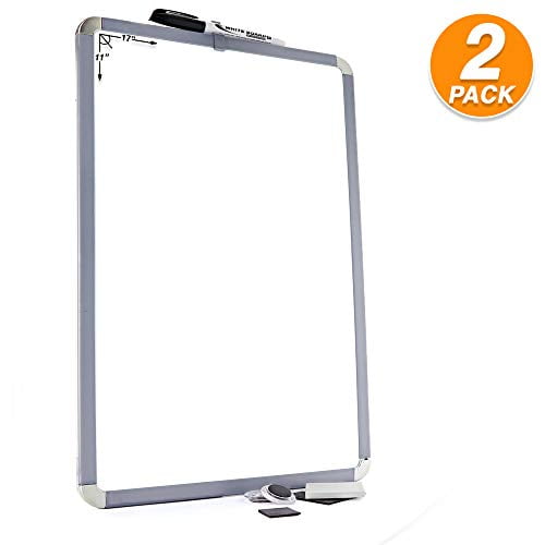 11" X 17" Whiteboard with Marker and 2 Sturdy Frame