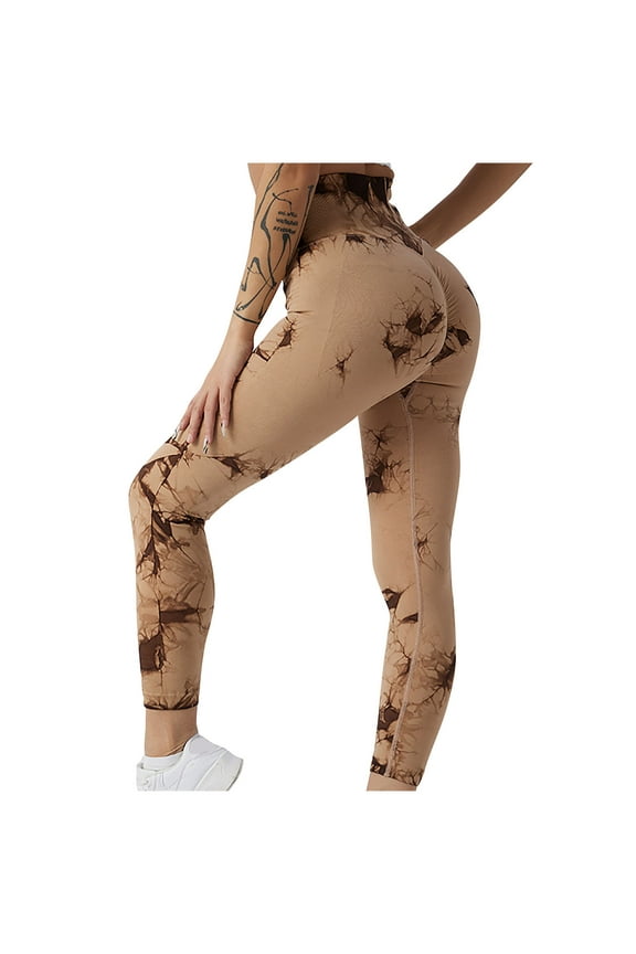 Womens High Waist Yoga Pants Cutout Ripped Tummy Control Seamless Workout Running Yoga Skinny Leggings Scrunch Butt Lifting Gym Leggings