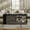 Brown, variant on Farmhouse Lift Top Coffee Table with Rotating Top & Built-in Outlet, Wooden Storage Coffee Table with Barn Doors, Wheels for Living Room, Brown & Black