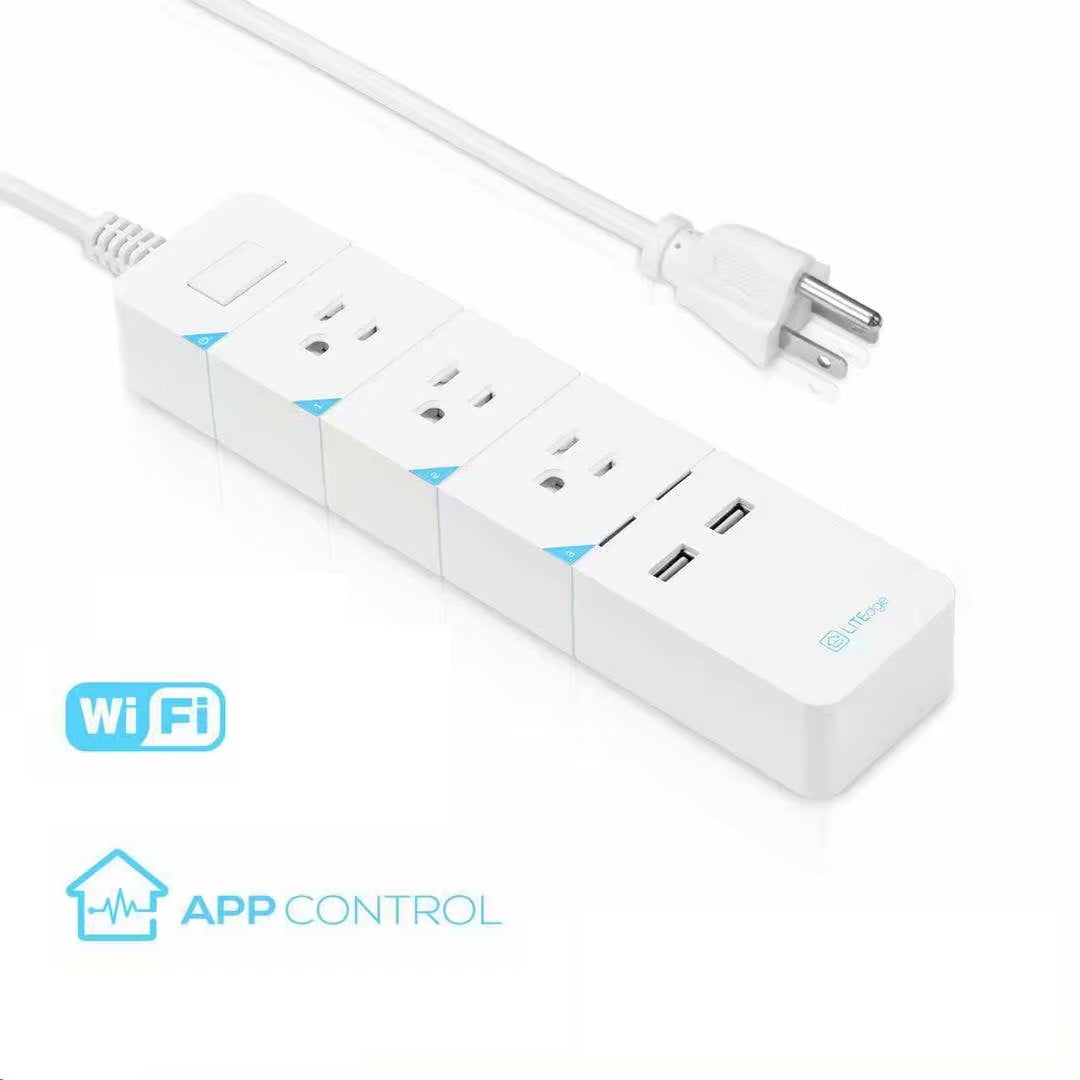 Smart Power Strip, 3 AC Outlets 2 USB Ports, Smart Outlet Strip, Surge Protected
