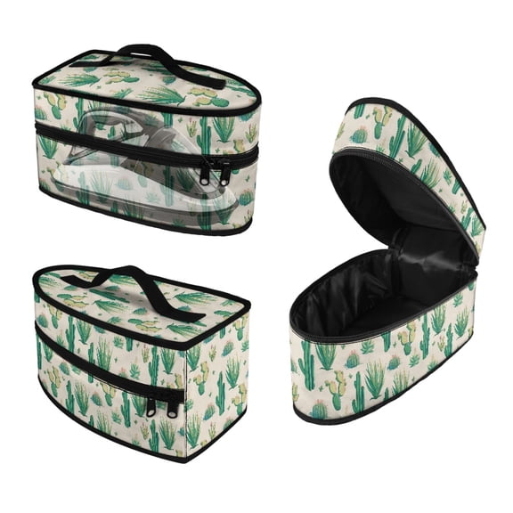 HELLHERO Steamer Oganizer for Clothing Ironing Machines Durable & Protective Carrying Case with Handle and Zipper Cactus, Case Only