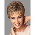 thumbnail image 1 of ER Peluca de mujer pelo corto y rizado pelo corto dama esponjoso natural Afric Rojo Verde Excelente Rendimiento, 1 of 5