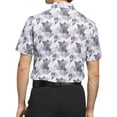 thumbnail image 2 of Adidas Golf Mens Go-To Printed Polo Shirt, Large White/Collegiate Navy -, 2 of 2