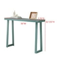 thumbnail image 4 of Kings Brand Furniture Claude 36-Inch Console Entryway Table, Narrow Sofa Table for Behind Couch, Hallway, Bedroom, Living Room, Foyer, Teal, 4 of 4