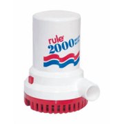 Rule 10 Higher Capacity Bilge Pump - 2000 GPH, 7570 LPH, 12V