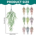 thumbnail image 3 of Fake Vines, Artificial Plants Outdoor, Trailing Greenery with Buds Artificial Eucalyptus Vines Fake Hanging Plants for Wall Multiple Colors for Wedding Farmhouse Indoor/Outdoor Party Ornament 1Pcs, 3 of 9
