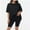 Black, variant on Women's Plus Size T Shirts Oversized Tees Summer Half Sleeve Crew Neck Tunic Tops