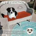thumbnail image 3 of Snubbull 3 Pack, 36"x 18" Outdoor Patio Seat Cushions Replacement Covers Fit for 4 Pieces 4-Seater Wicker Rattan Patio Conversation Set Loveseat Chair Couch Furniture, Cover Only,Orange, 3 of 8