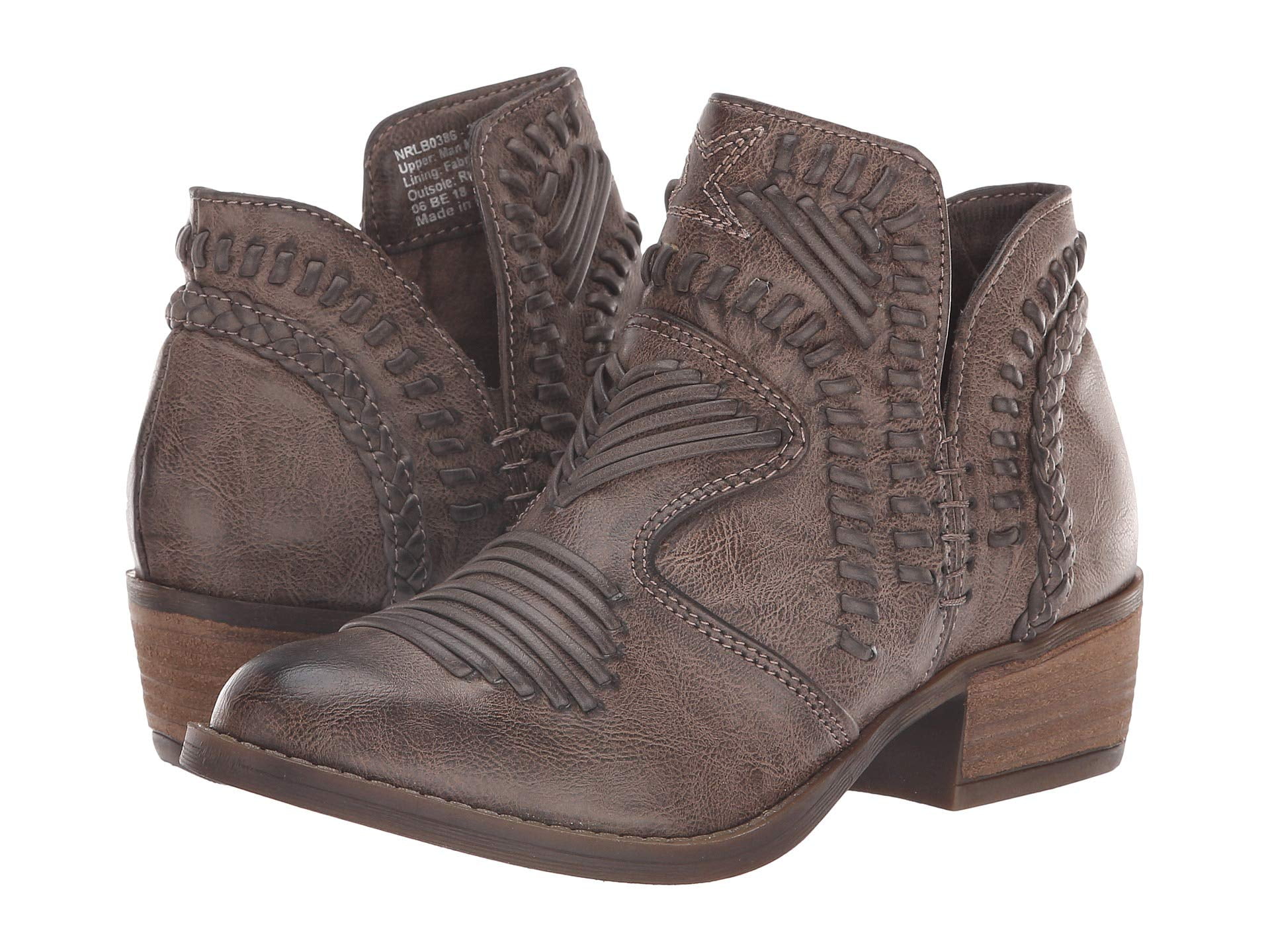 Not Rated Womens Nosara Woven Ankle Booties (Taupe, 9) - Walmart.com