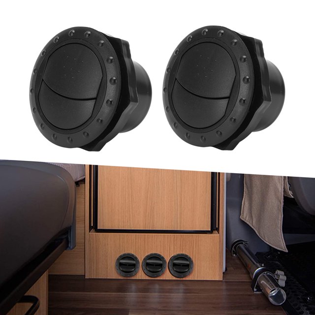 Salida de aire acondicionado rejilla de escape de ventilación de tablero ABS universal 2 piezas para yate para autobús para RV ANGGREK Otros