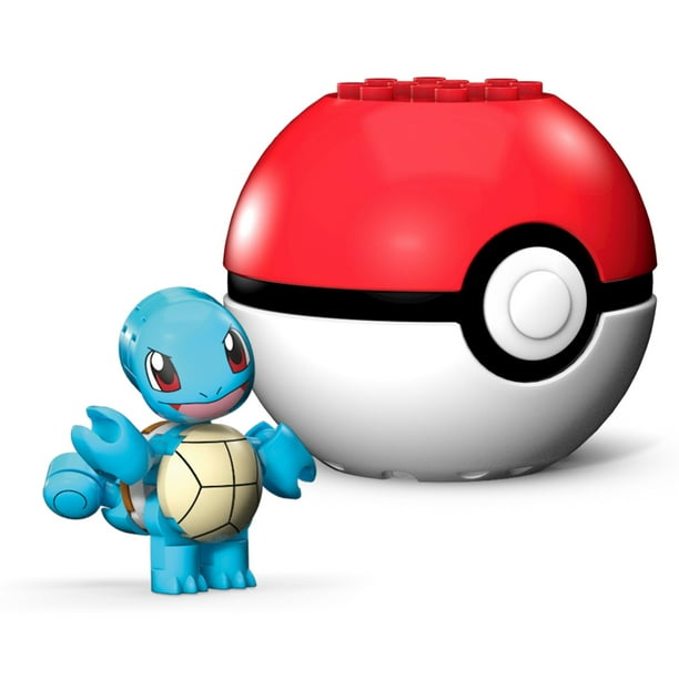 Mega Construx Pokemon Buildable Squirtle Figure & Poke Ball - Walmart.com - Walmart.com