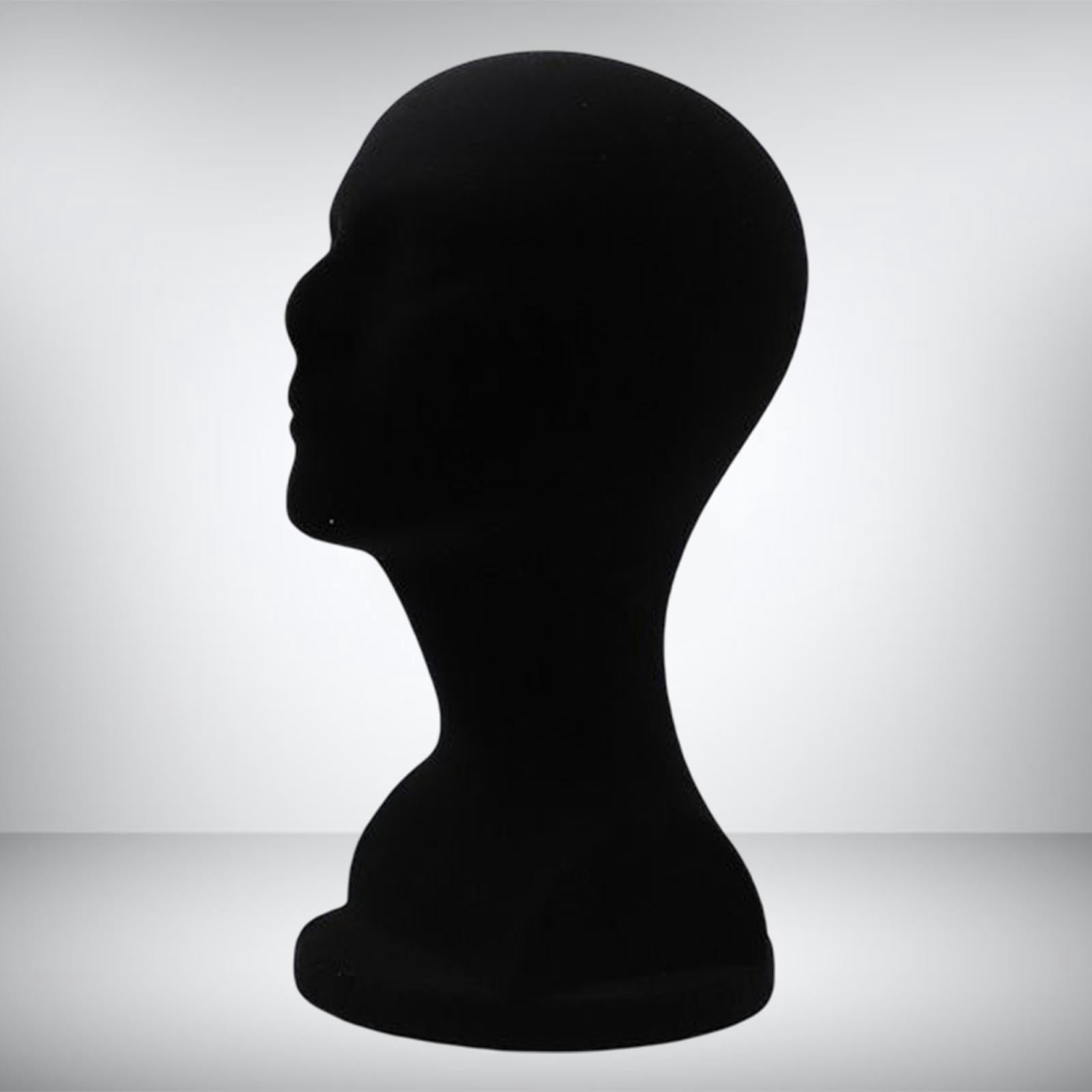 2 Piece Portable Mannequin Head Model Display Hat Stand for Home Salon Travel