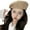 Khaki, variant on Ladies' Summer Adjustable Thin Beret, Lightweight Breathable Casual Hat, Outdoor Fashion and Beach Accessory, Comfortable Adjustable Headwear for Women Activities