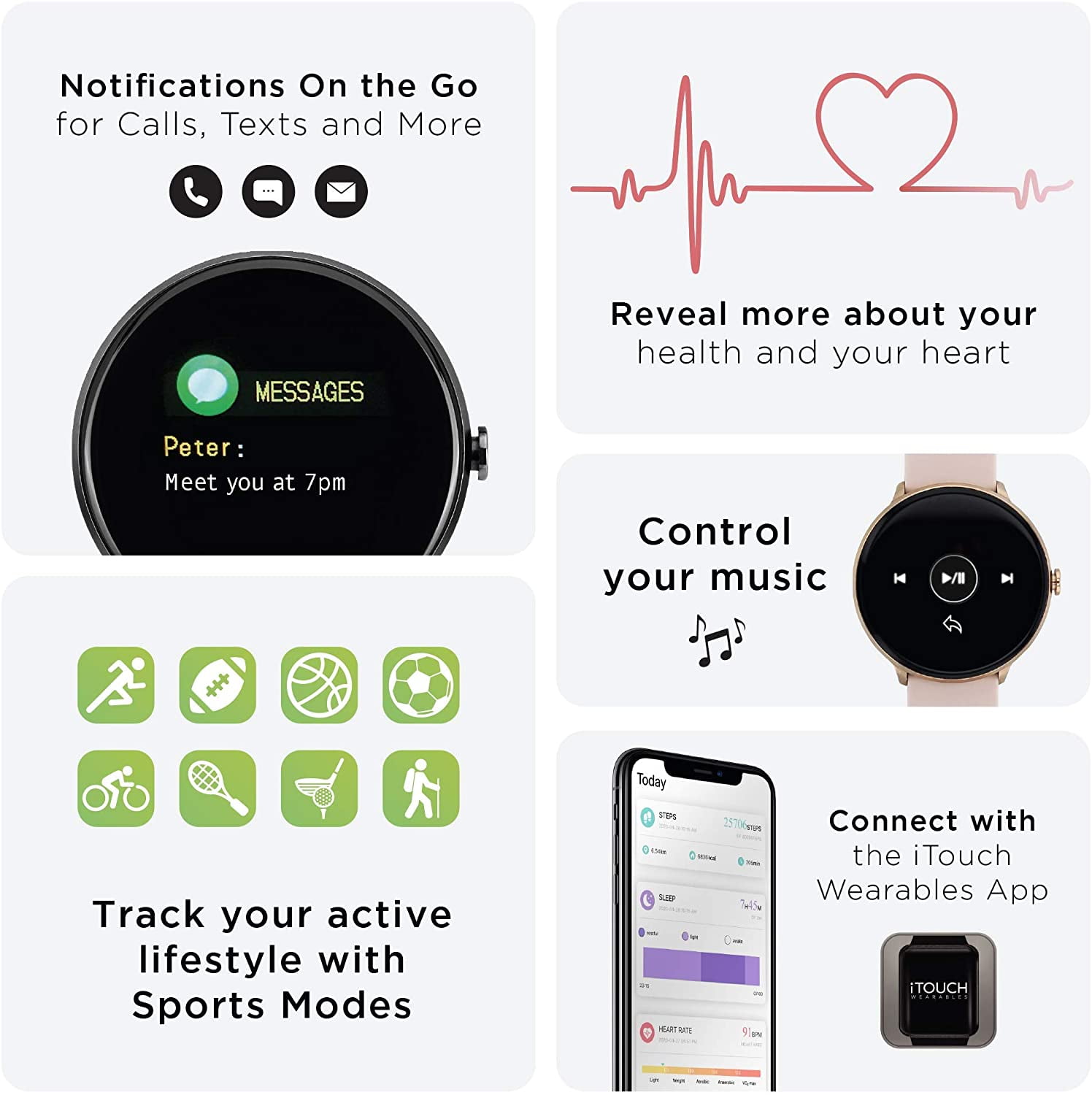 Can you text on itouch watch hotsell