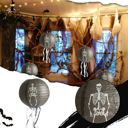 

NEGJ Props Beard Pendant Skeleton Folding Bat Paper Belt Home Decor Camping Party Favors Led Party Lights Mini