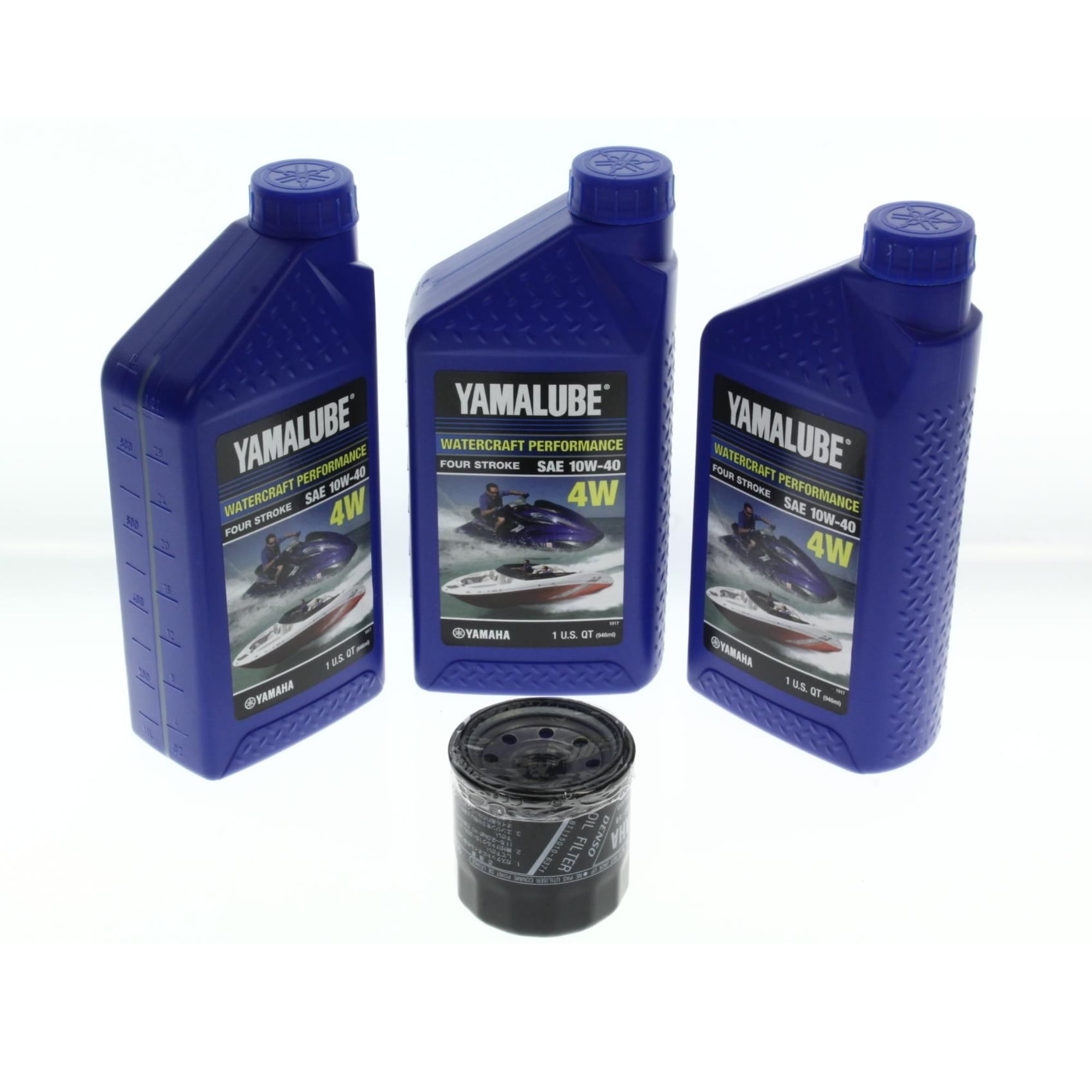Yamaha Yamalube Oil Change Kit 10W-40, 1 Qt (2 Pack)